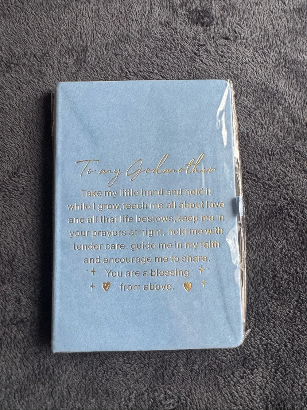 Light Blue 'To My Godmother' Keepsake Journal
